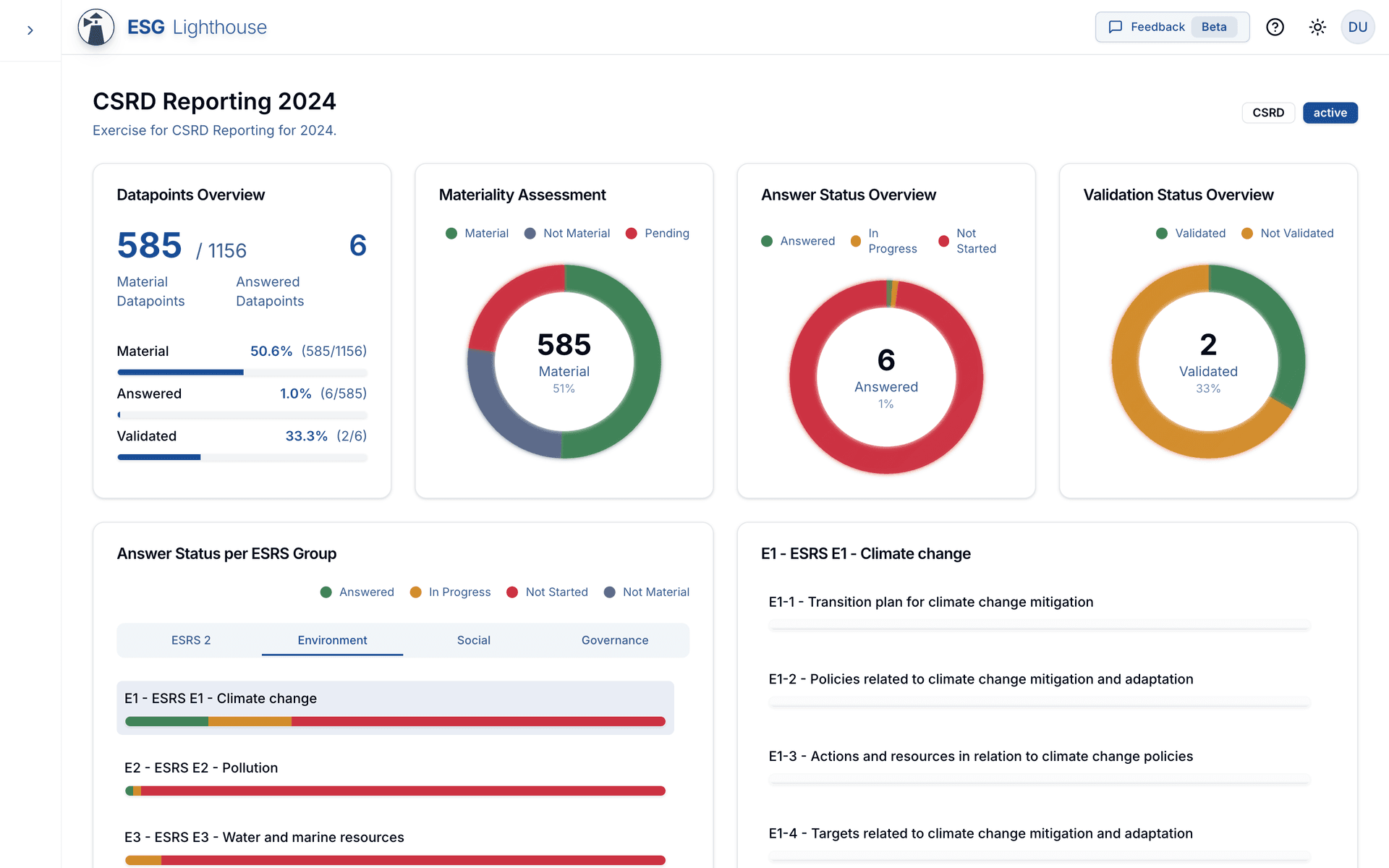 ESG Lighthouse Dashboard